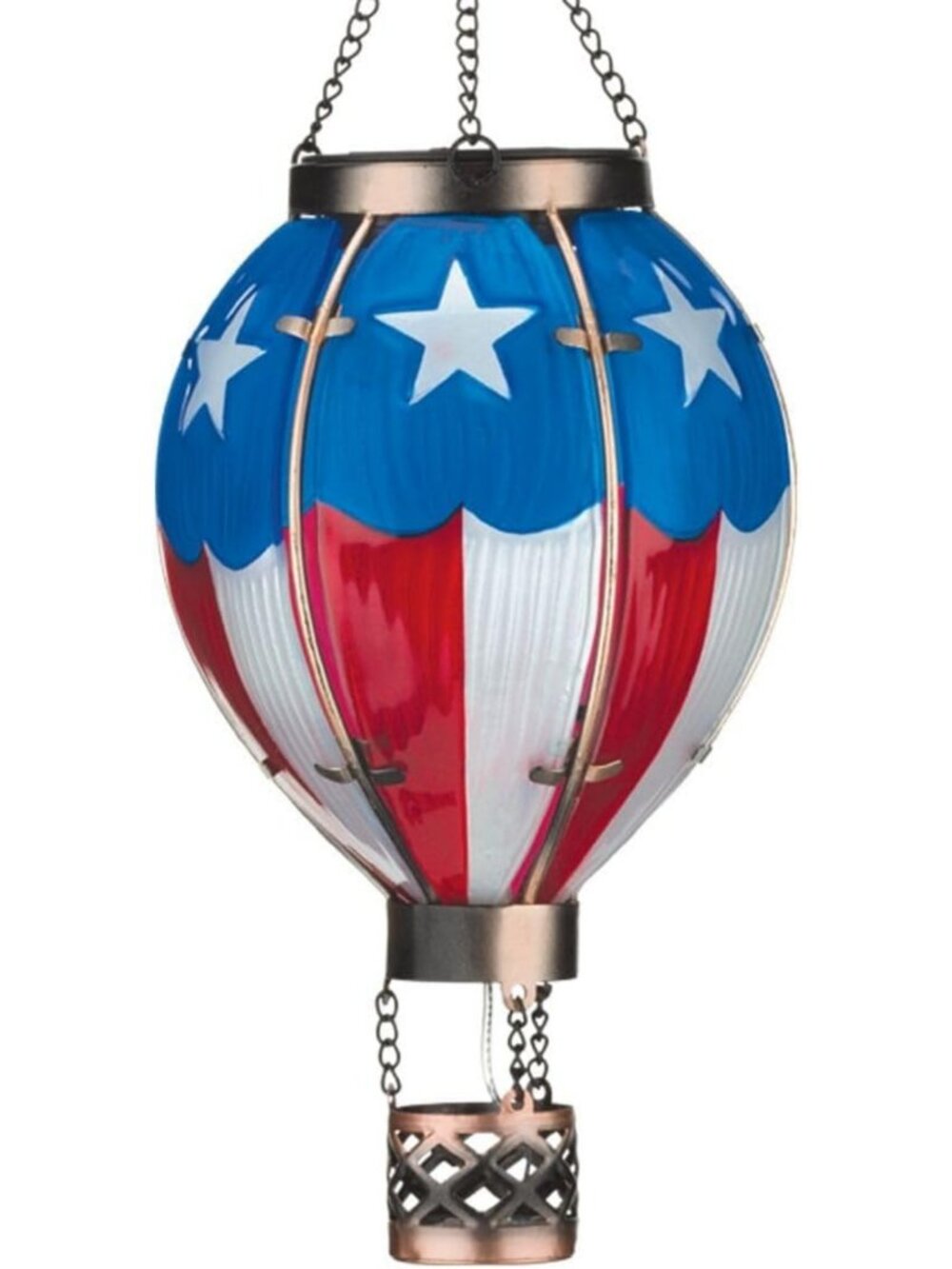 Solar-Powered Hot Air Balloon Lantern - Waterproof LED Outdoor Decor for Garden